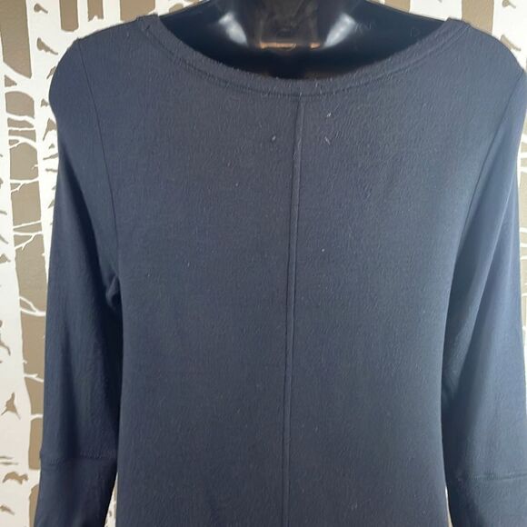 Lou & Grey Signaturesoft 3/4 Sleeve Lounge Fit & Flare Dress sz XS - Picture 5 of 7